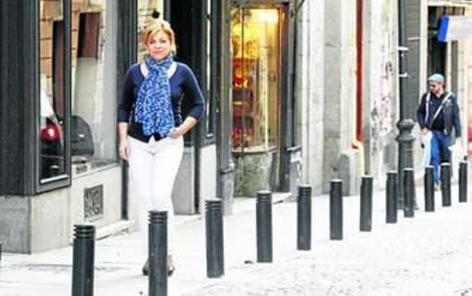 Elena Valenciano, número uno de la lista socialista a las europeas, en una calle de Madrid el miércoles pasado.