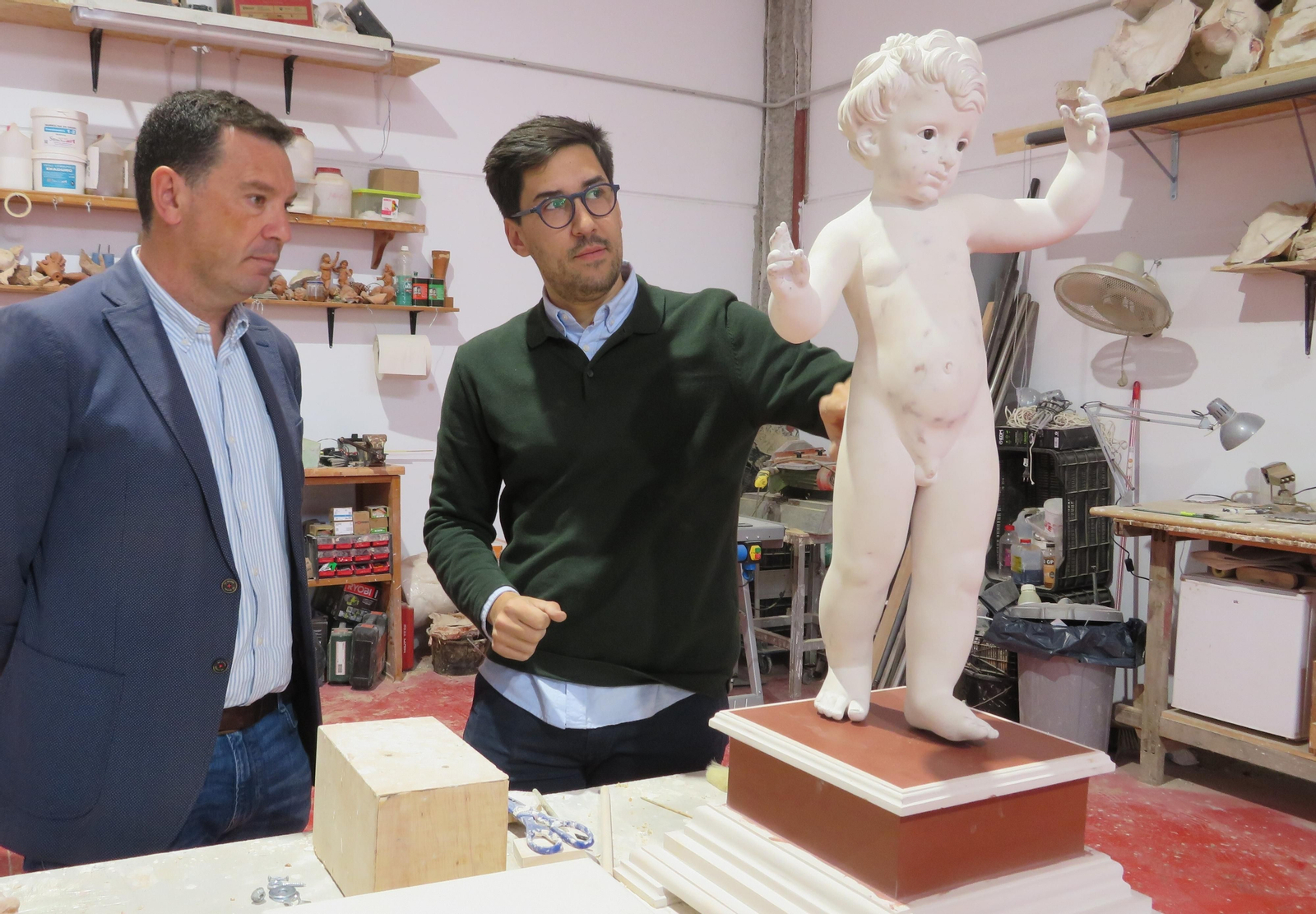 Visita de Alberto Santana a Abraham Ceada.