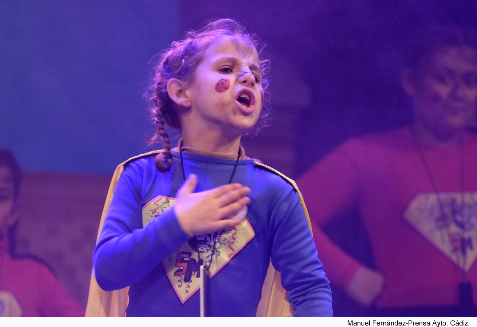 La chirigota puertorrealeña 'Los superminihéroes'.