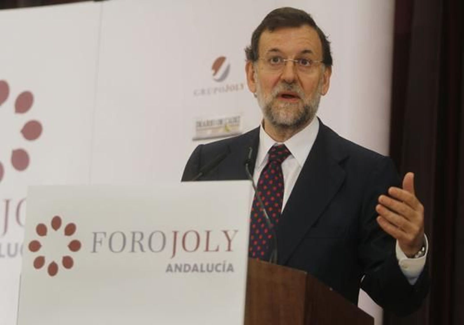 Mariano Rajoy, ayer en su presentación de Sanz.


Foto: Juan Carlos Vazquez / Victoria Hidalgo