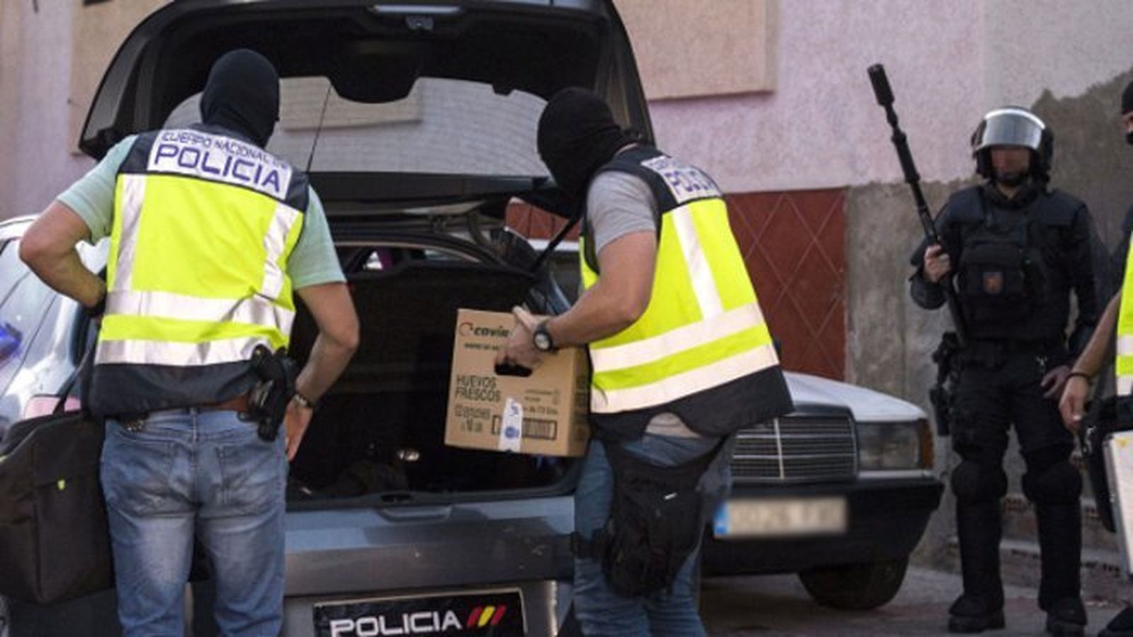 La Policía Nacional en una operación reciente contra el yihadismo