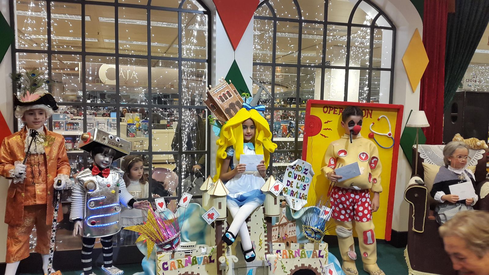 Un concurso infantil de disfraces celebrado en El Corte Inglés en 2017.