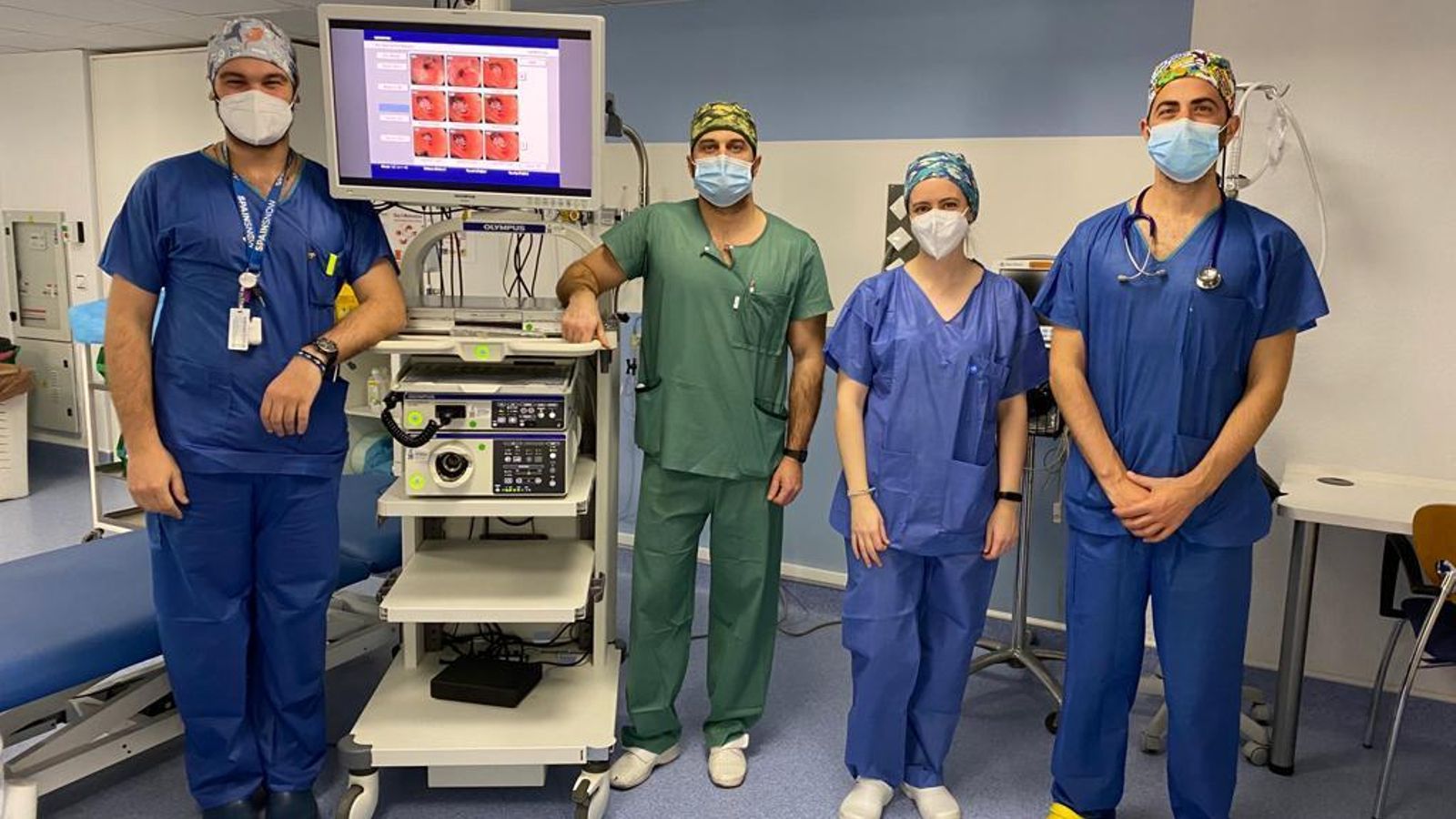 Equipo de la unidad de broncoscopia del Virgen de las Nieves
