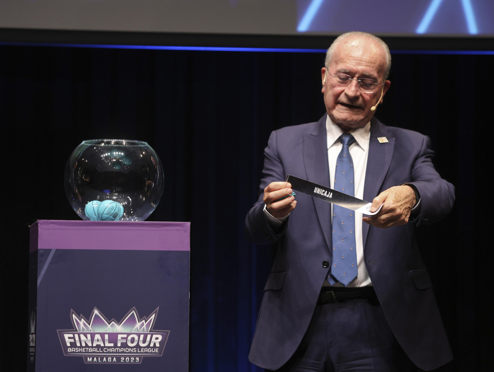 El sorteo de la Final Four de la BCL en Málaga, en fotos