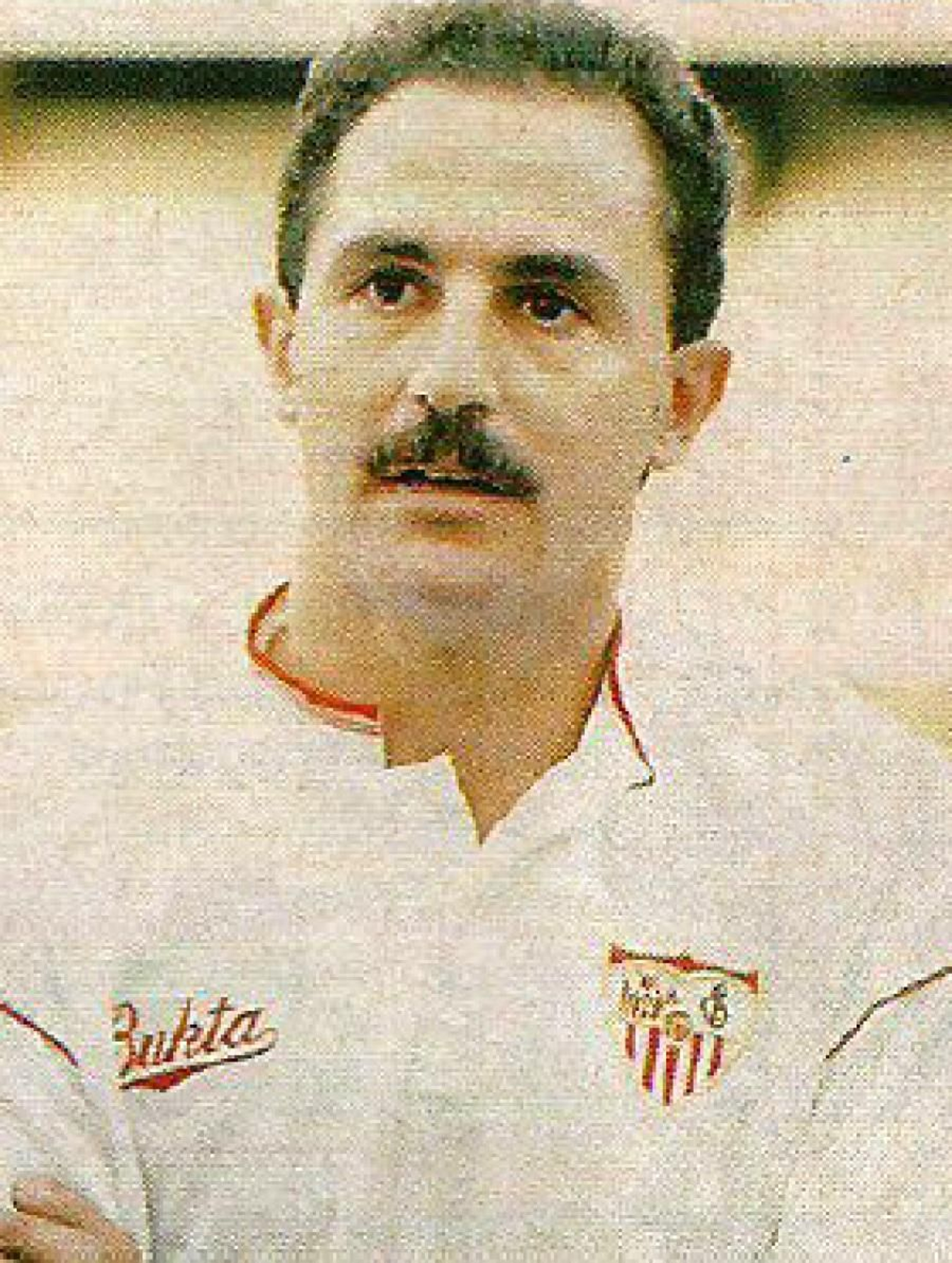 Luis de la Fuente en su etapa como jugador del Sevilla FC.