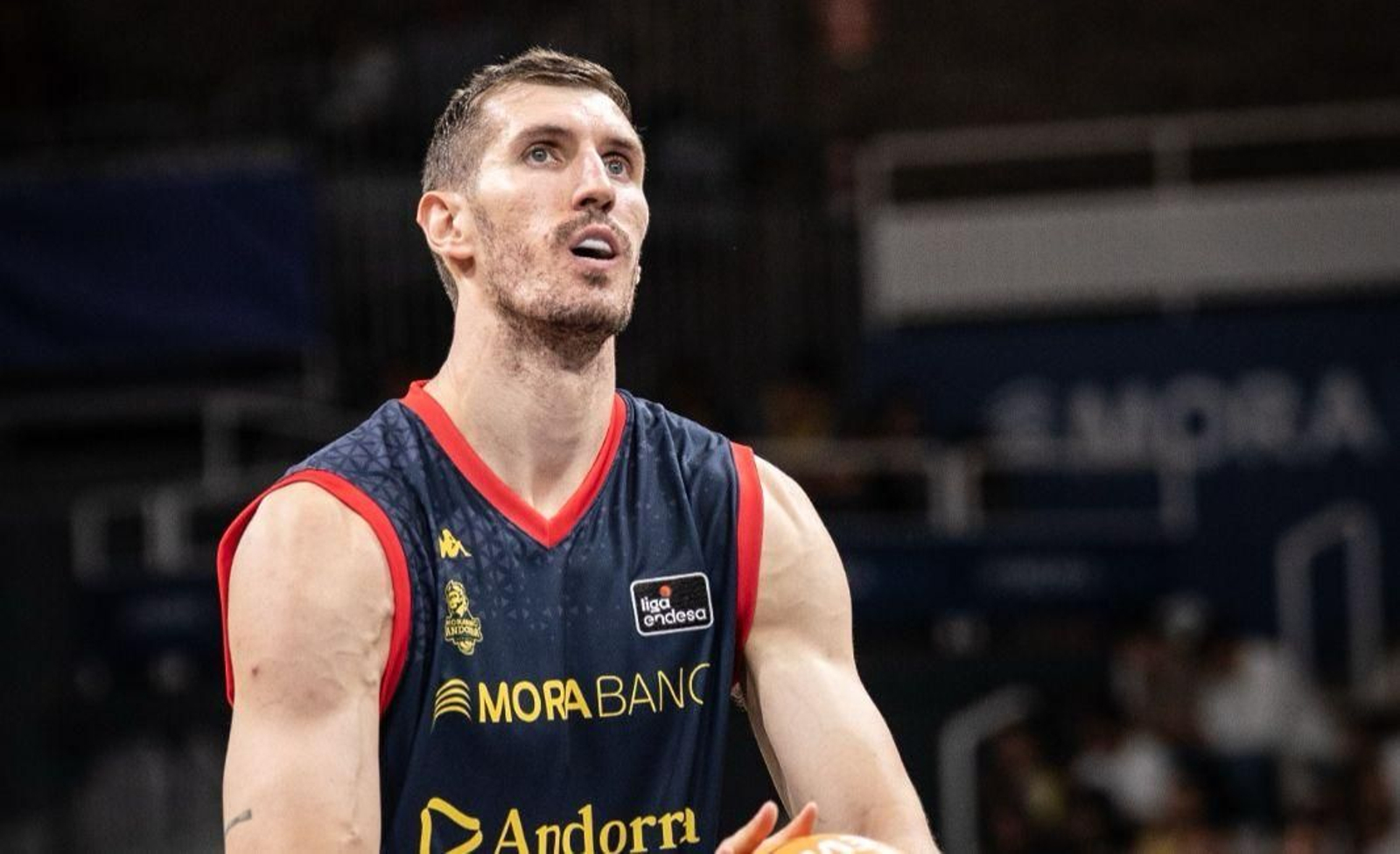 Rubén Guerrero, durante el Andorra-Tenerife.