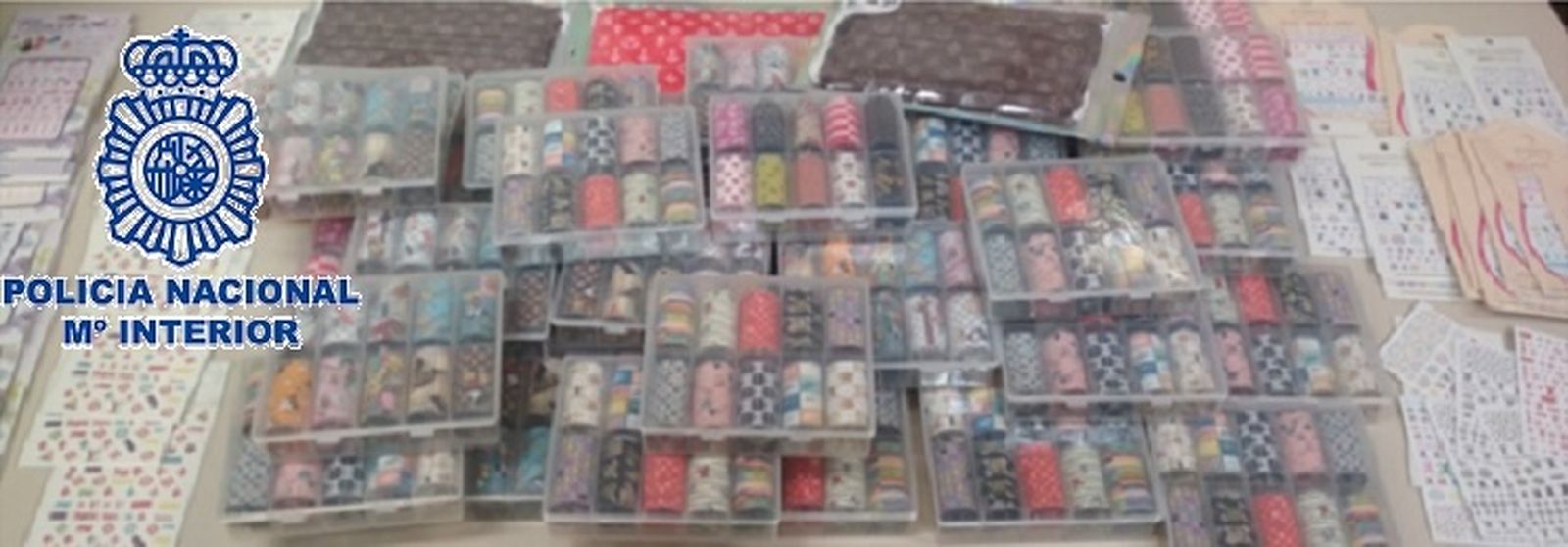 Cosméticos falsificados para uñas en Málaga