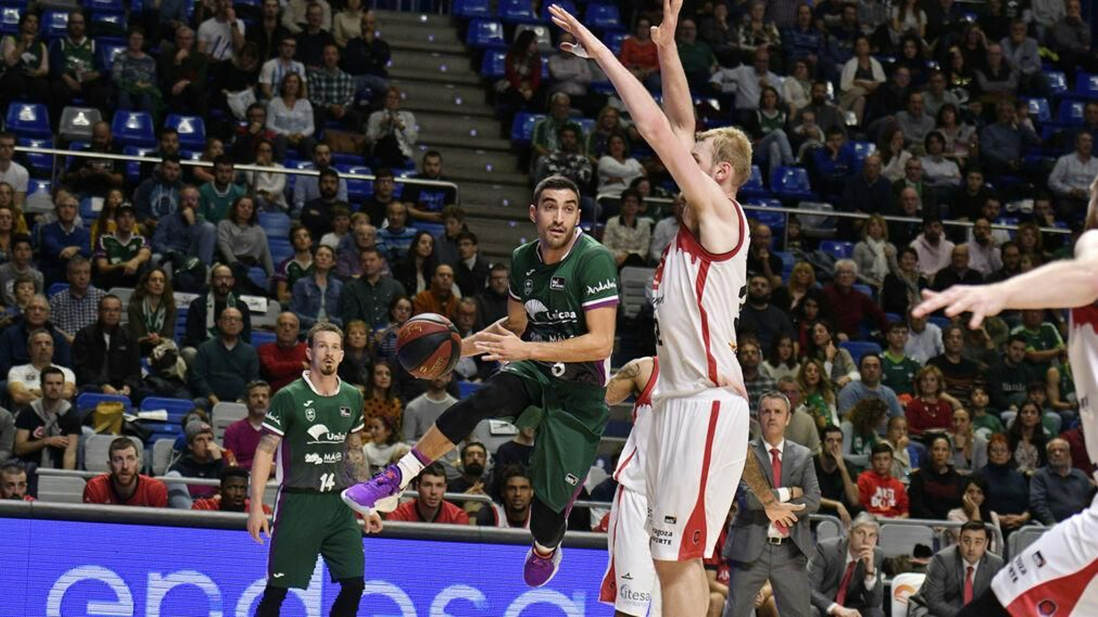 Jaime Fernández, en el Unicaja-Casademont Zaragoza de la ACB.