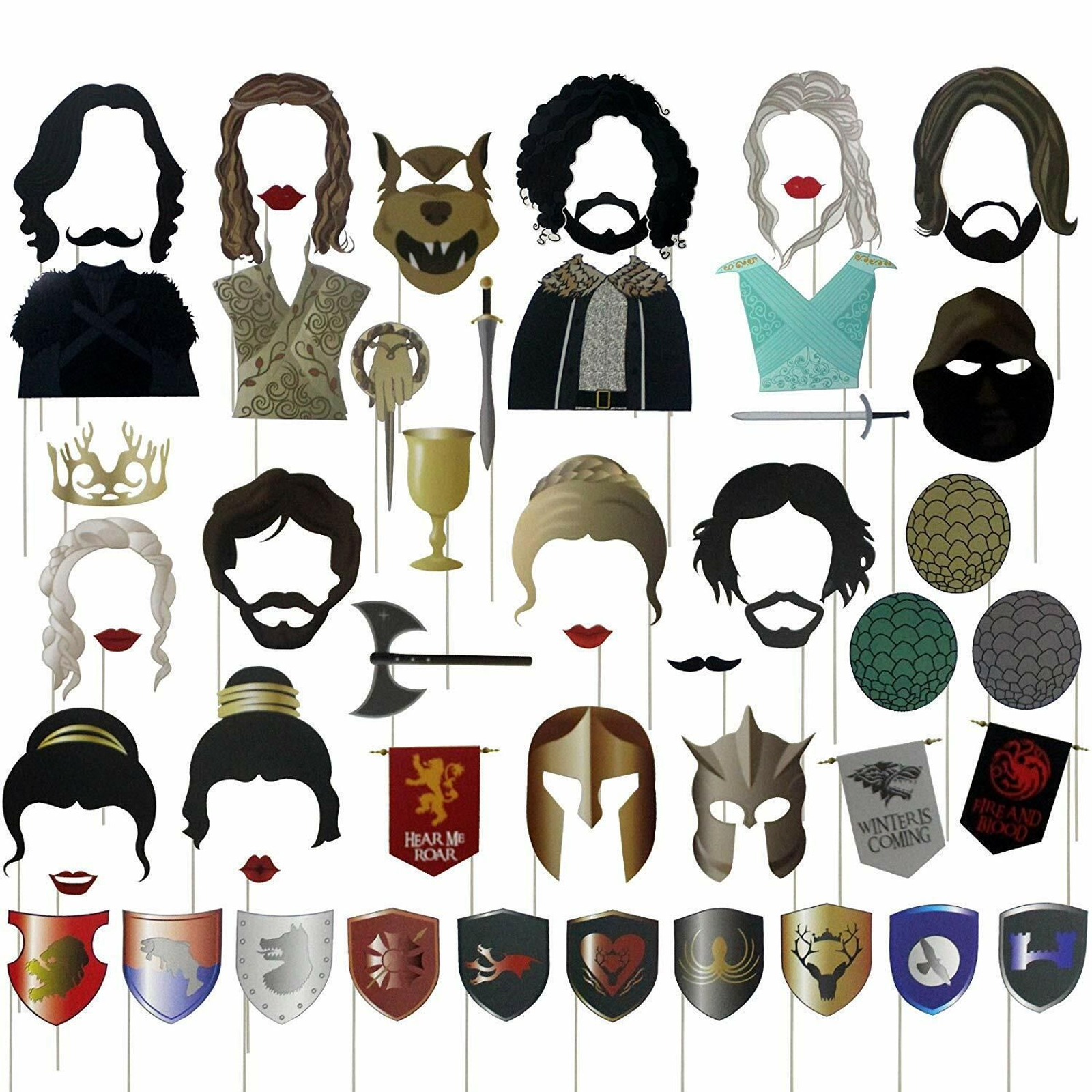 Accesorios para Photocall de Juego de Tronos.