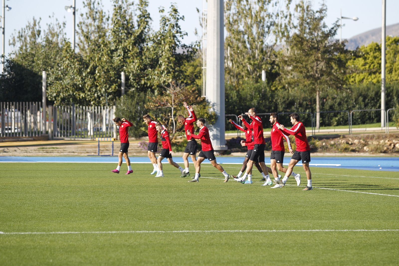 Fotogalería del entrenamiento del Almería previa al partido ante el Numancia