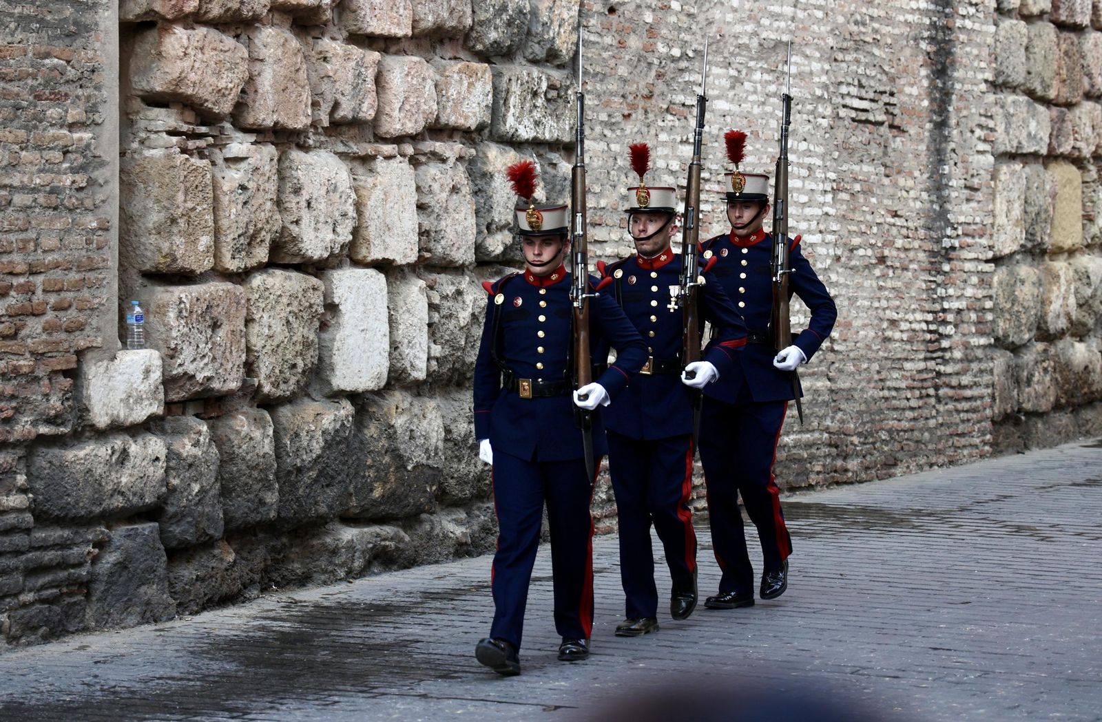 LLegada de los mandatarios de la ONU a la cena en el Alcázar