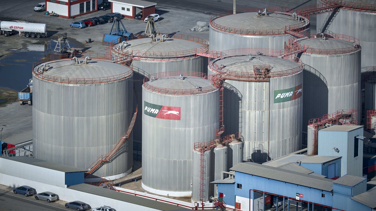 Vista desde la torre de Endesa en Puerto Real.