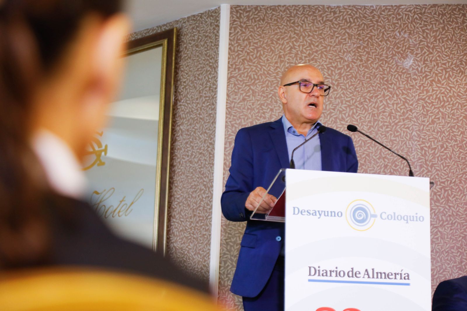 Imágenes del desayuno coloquio de Diario de Almería, con Jesús Barranco, CEO de La Unión