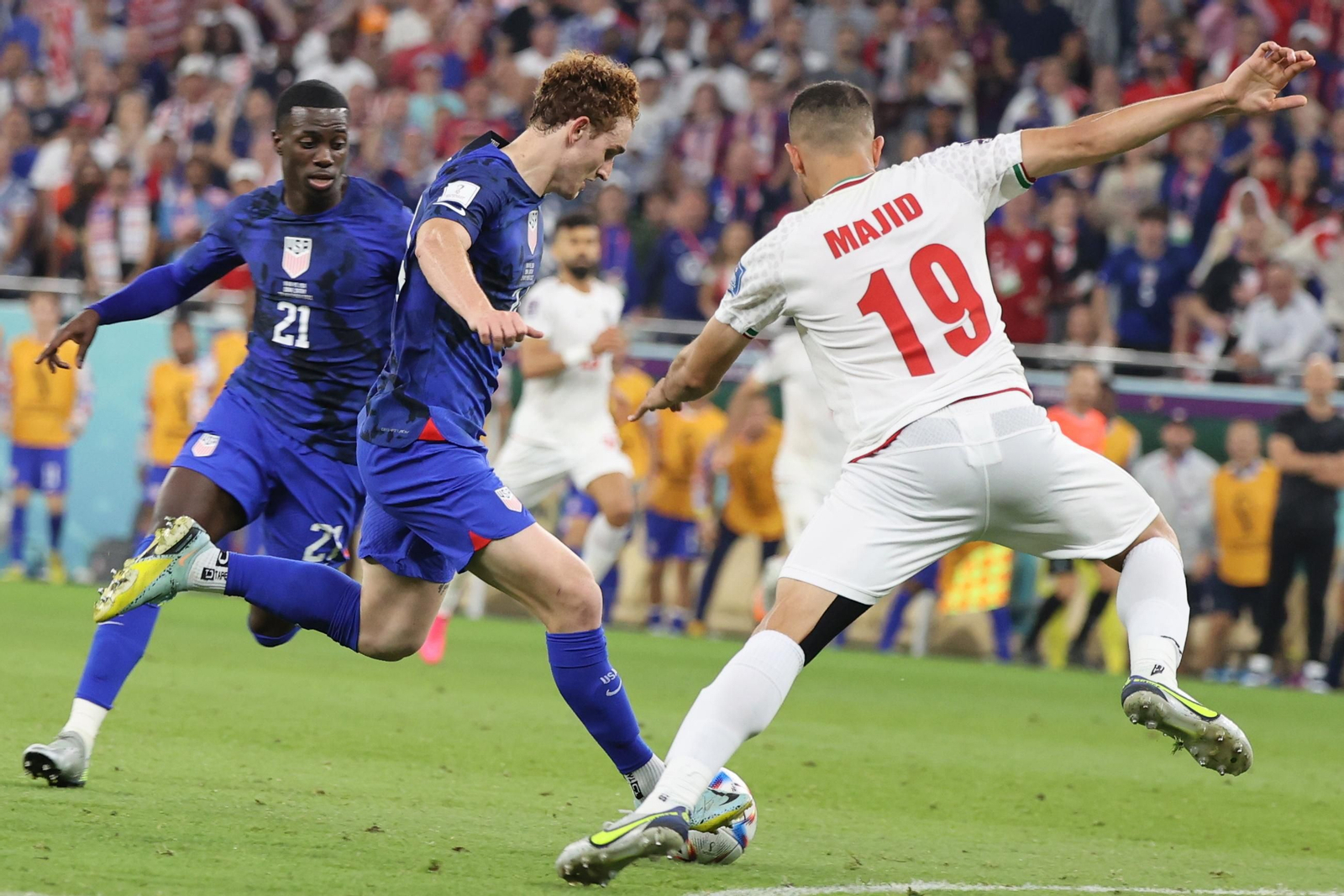 Las imágenes del Irán - Estados Unidos del Mundial de Qatar