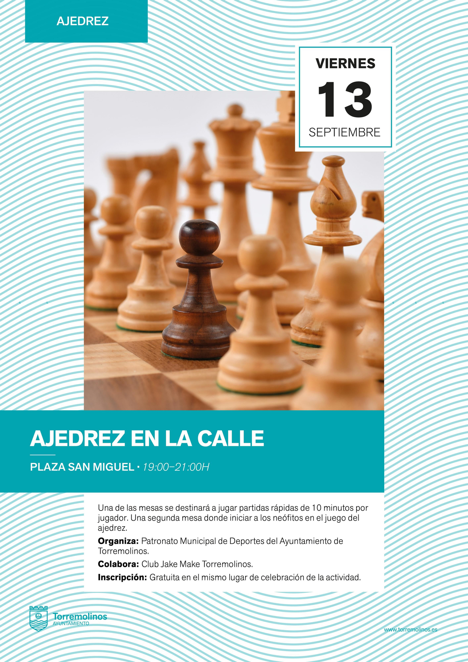 Ajedrez en la Calle en Torremolinos.