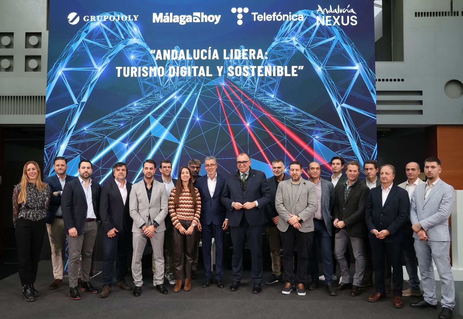 Las empresas participantes en la exposición de soluciones tecnológicas del hub impulsado por  Telefónica.