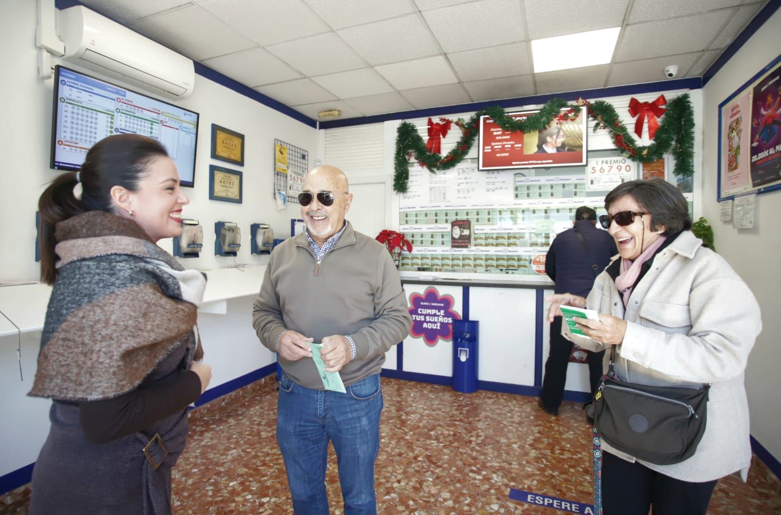 La administracíón de loterías número 11 de Algeciras, donde se ha vendido un tercer premio de la Lotería de Navidad.