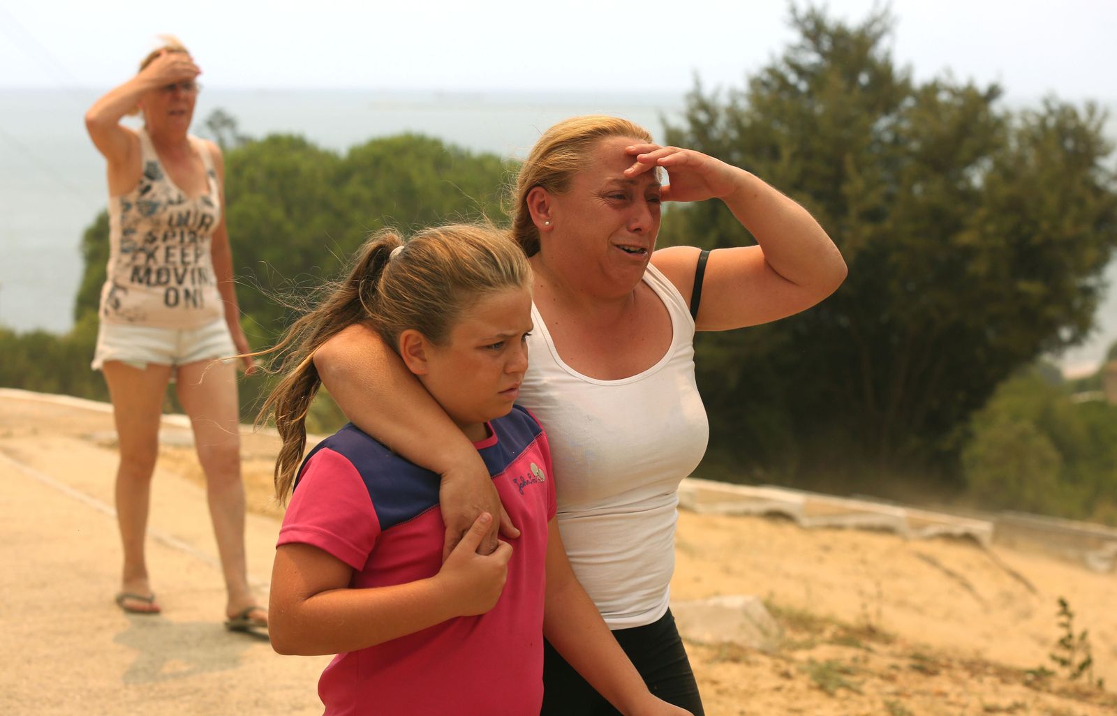 Las consecuencias del incendio en Mazagón