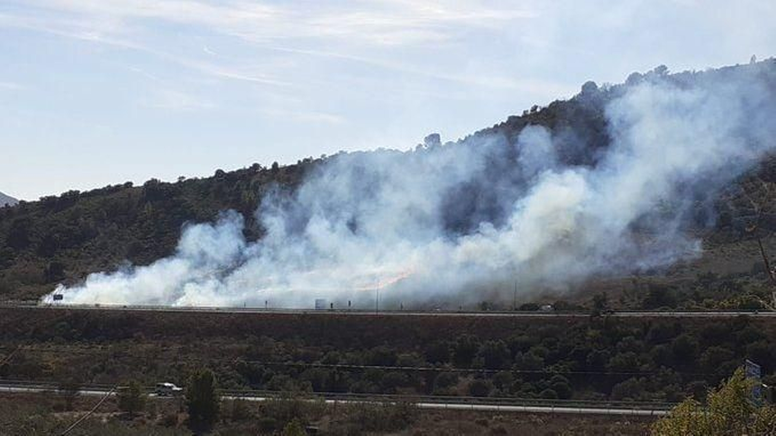 Incendio en Antequera.