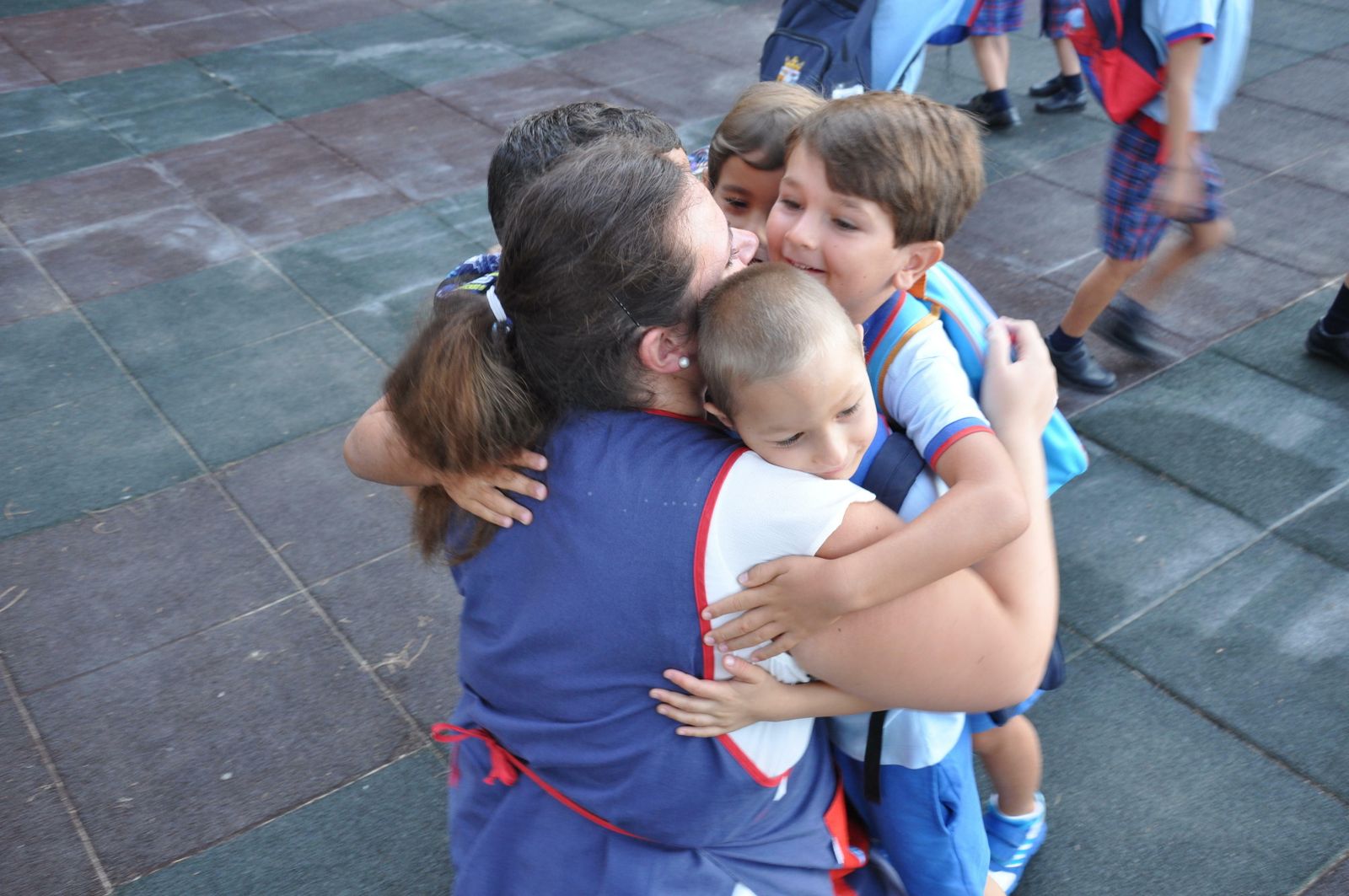 Alumnos de El Centro Inglés, un día de inicio de curso.