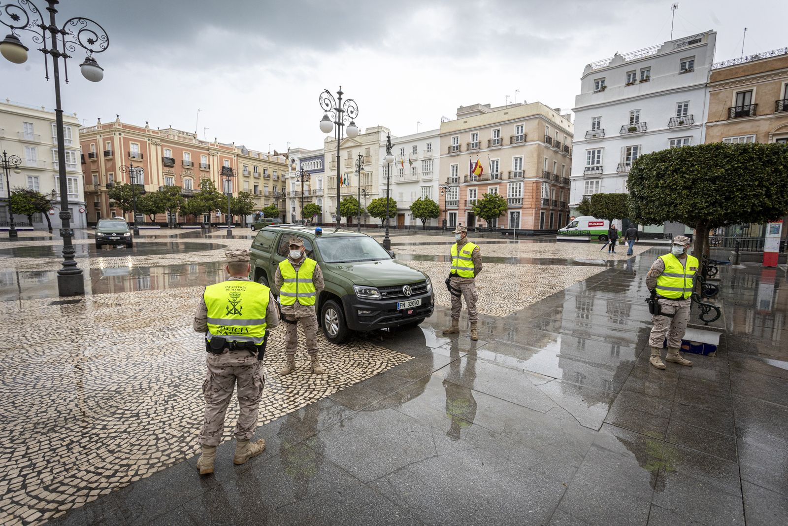 Presencia de ila Infanteria de Marina en Cádiz