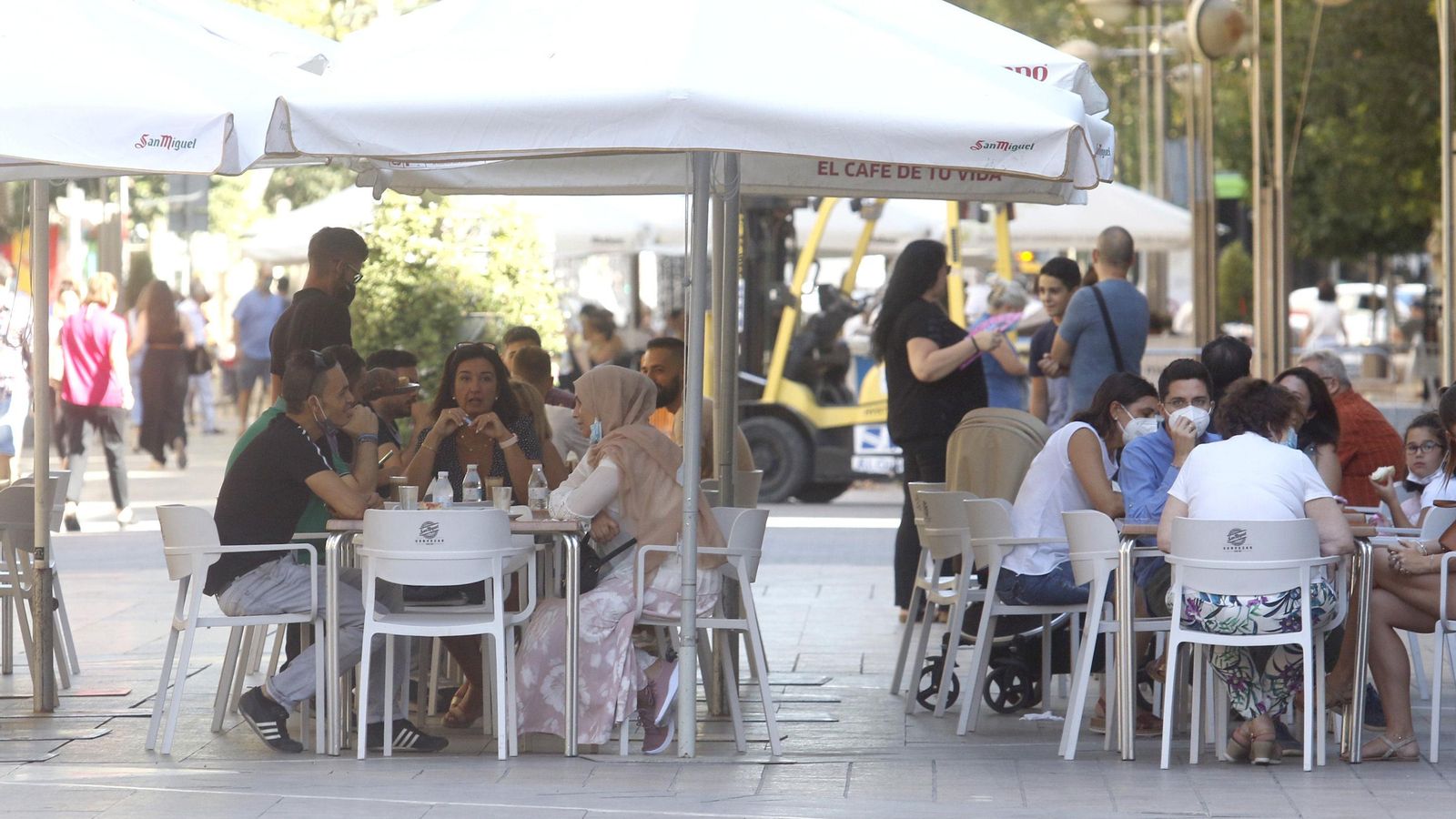 Bares llenos en el centro de Córdoba.