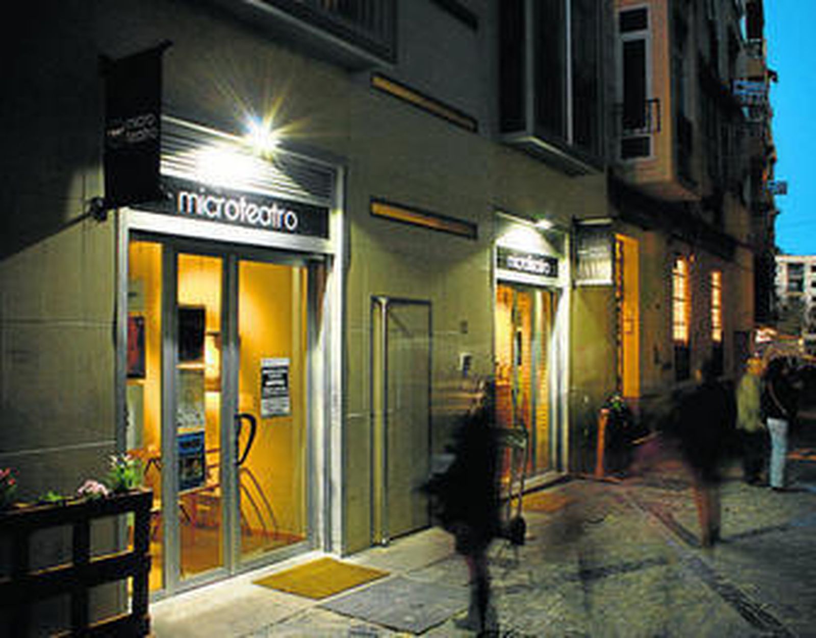 La entrada de Microteatro Málaga.