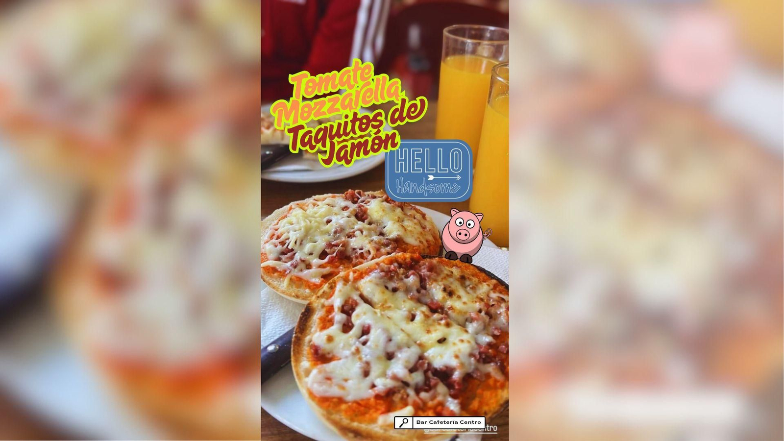 Uno de los desayunos del Bar Cafetería Centro.