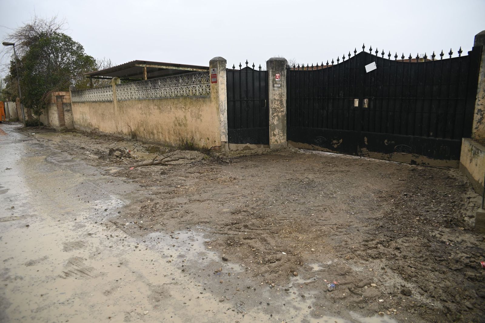 Parcelas de Guadalvalle siguen anegadas por el barro un mes después de las inundaciones