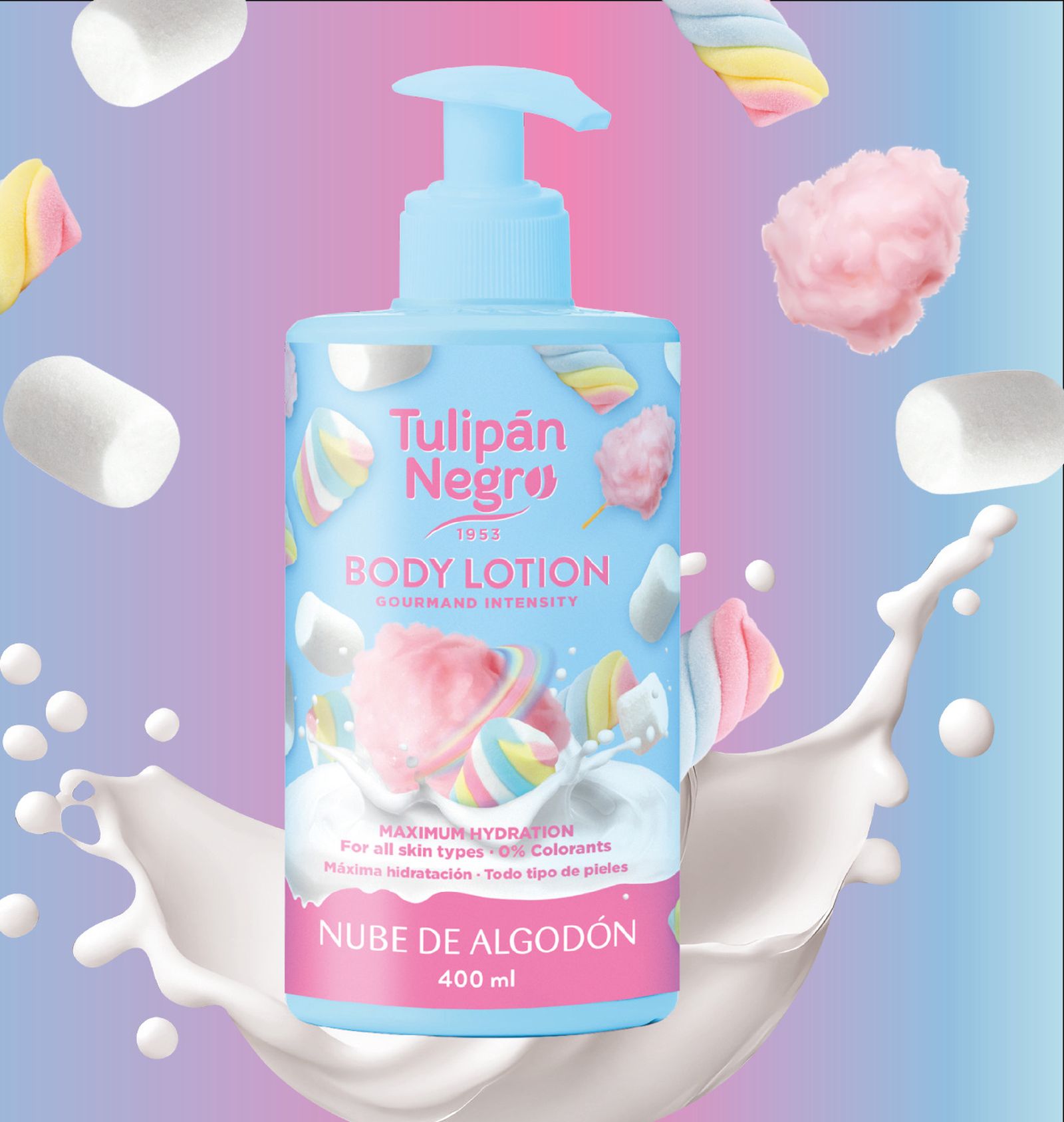 Body lotion de nube de algodón.