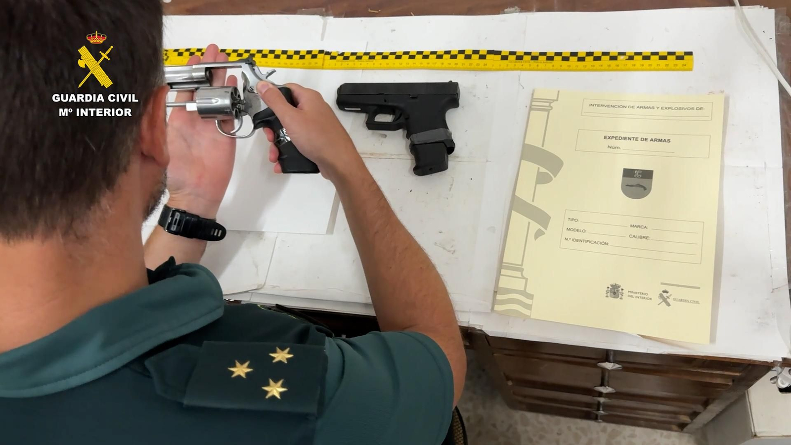 Trámite para la intervención de armas de fuego.