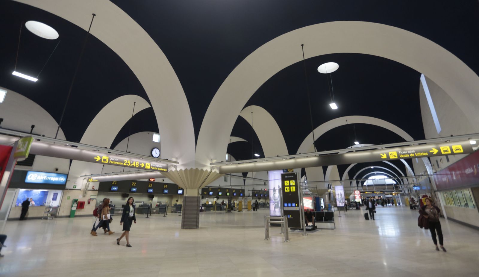 La terminal del aeropuerto de Sevilla.