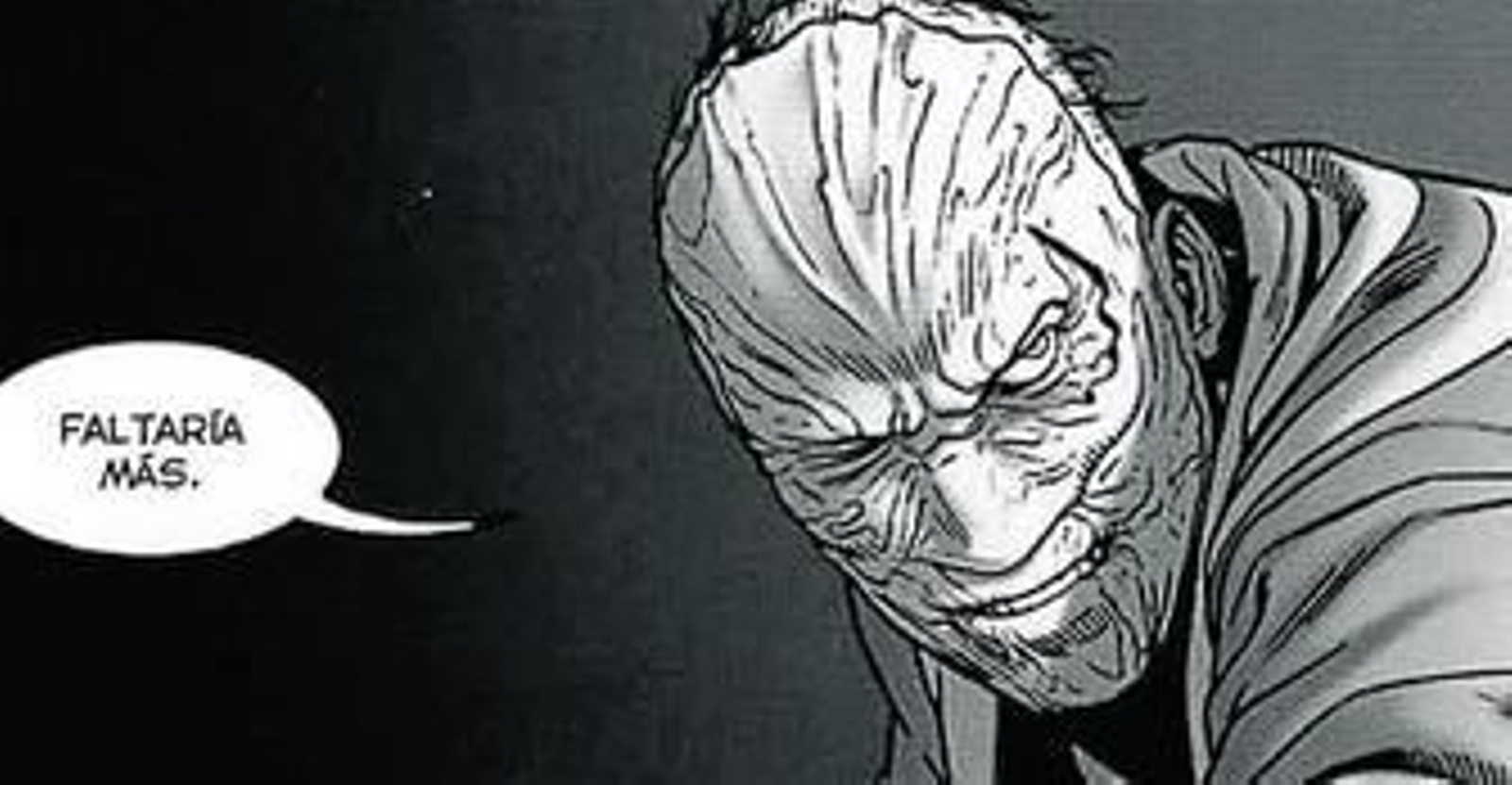 La imaginería es genuinamente 'noire' en este cómic con mínimo entramado argumental.