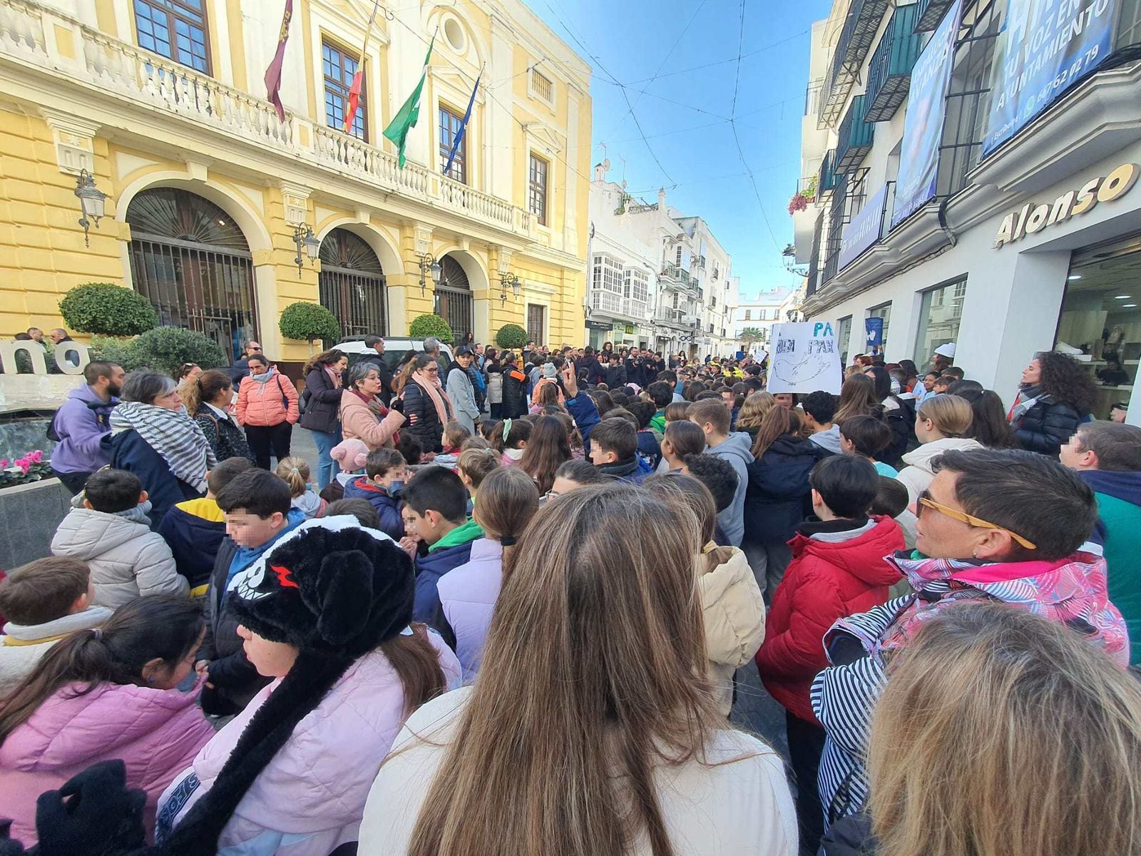 Manifestación del CEIP La Atlántida.