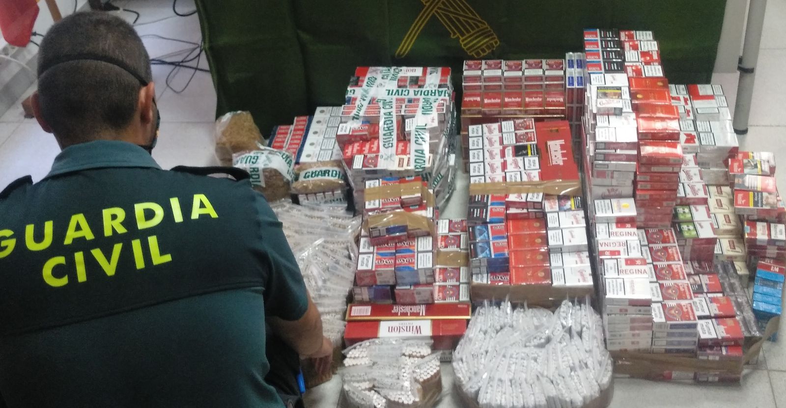 Cajetillas de tabaco en Antequera.