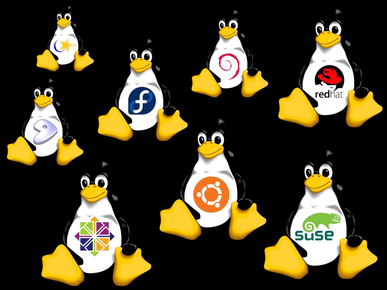 El logo de Linux.