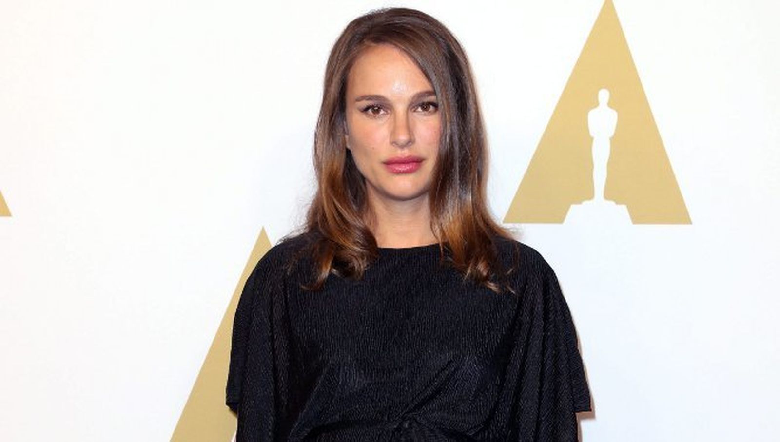 Natalie Portman, días antes de los Oscar, en el almuerzo de los nominados con la prensa.