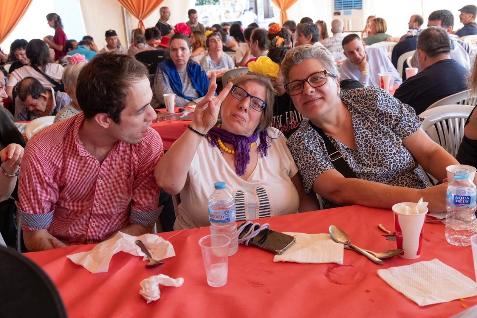 Las comidas de empresa se suceden en la Feria de San Lucas
