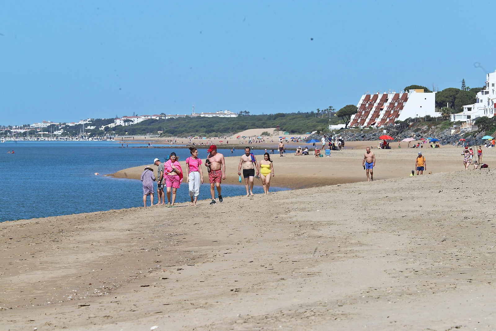 Imágenes de las playas de Huelva en la jornada de domingo