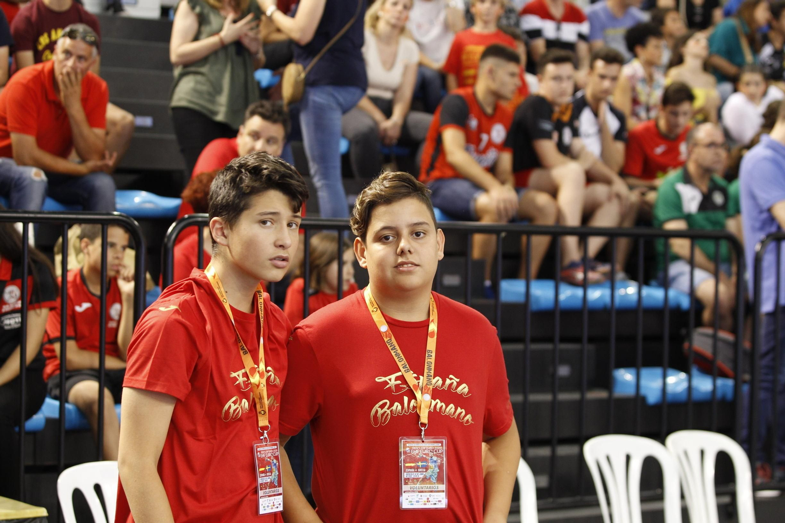 Fotogalería España-Suecia. Balonmano. Palacio Juegos Mediterráneos. Almería