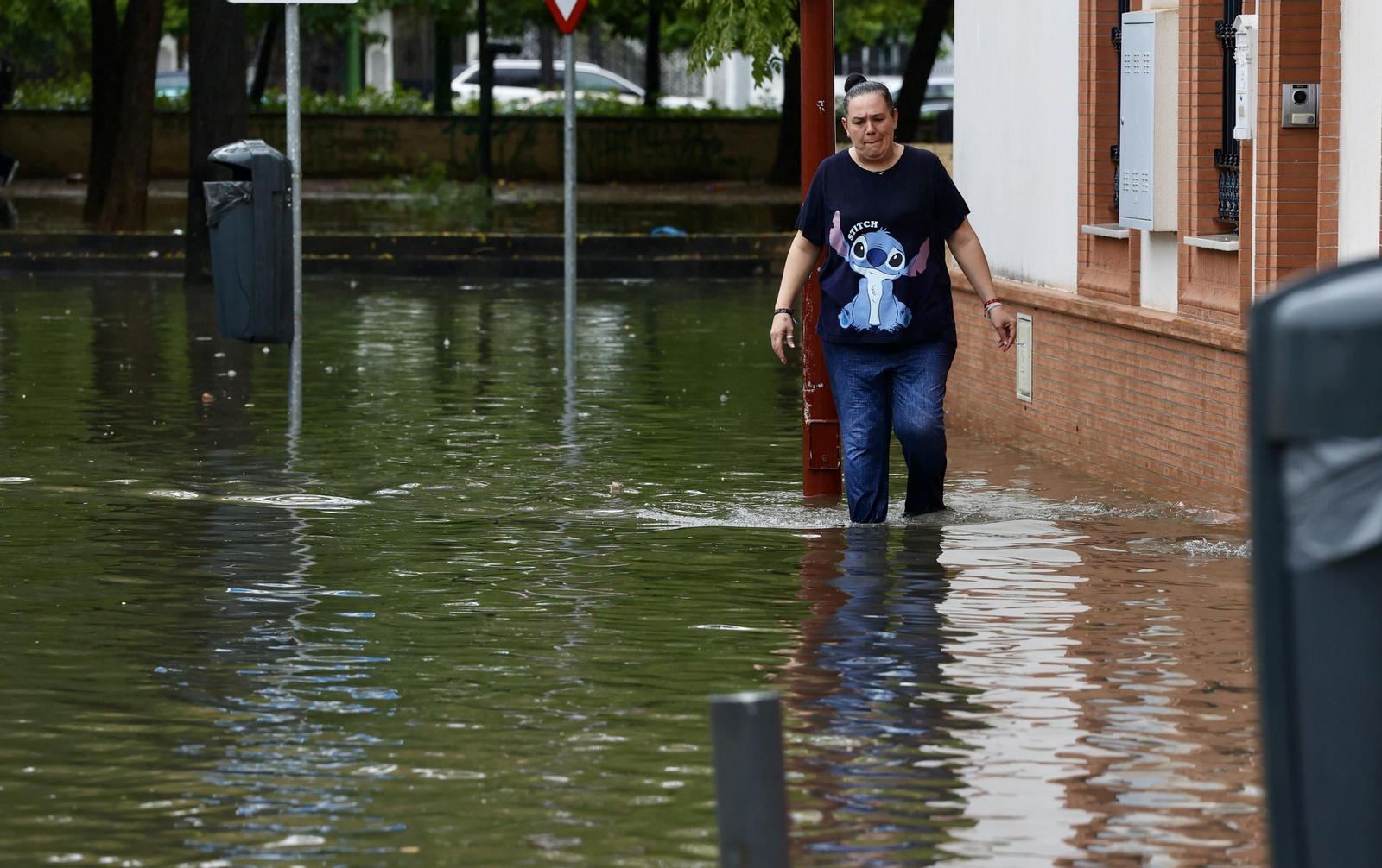 Inundación en la Ronda del Tamarguillo
