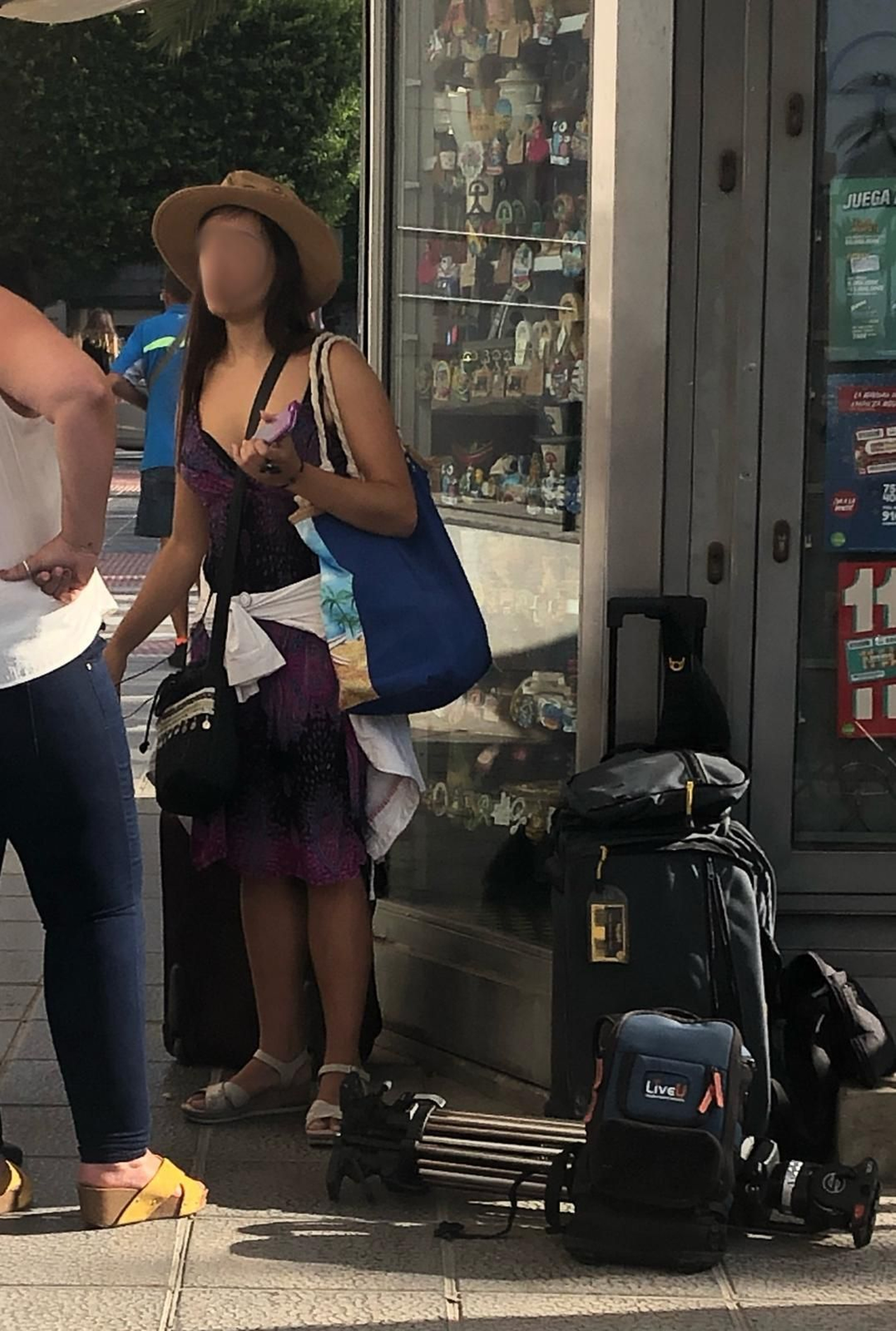 Miren, la pareja de Ana Julia Quezada, poco antes de abandonar Almería.