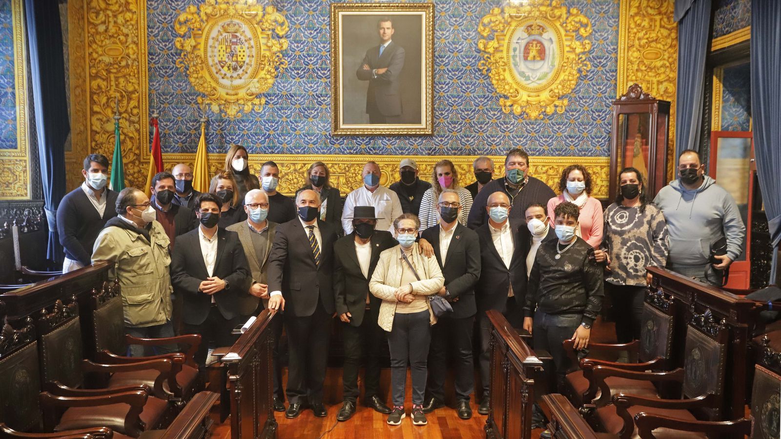 Fotos de la imposición de la insignia de Algeciras a El Lolo