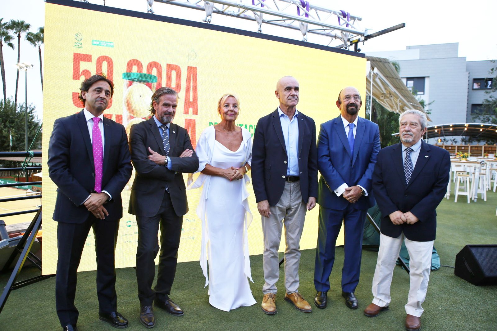 Una imagen de la presentación de la Copa Sevilla Challenger en el Tenis Betis.