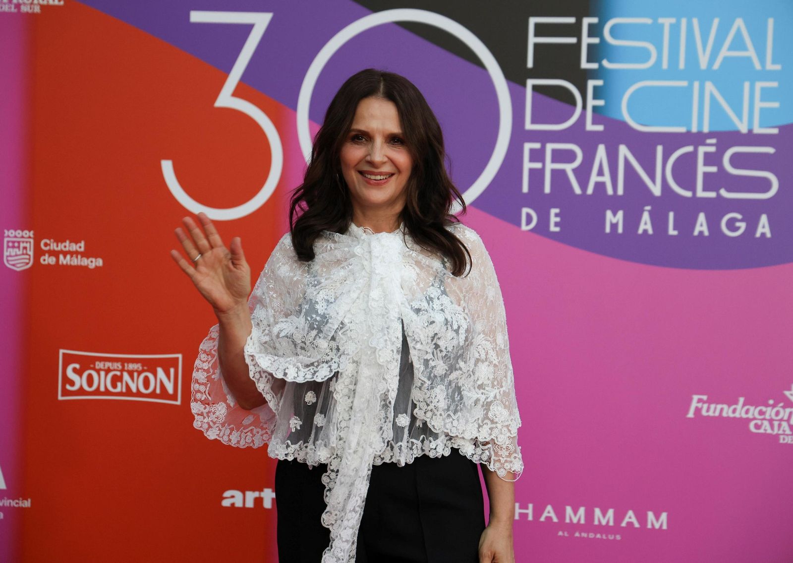 Juliette Binoche recibe en Málaga el Primer Premio Honorífico del Festival de Cine Francés