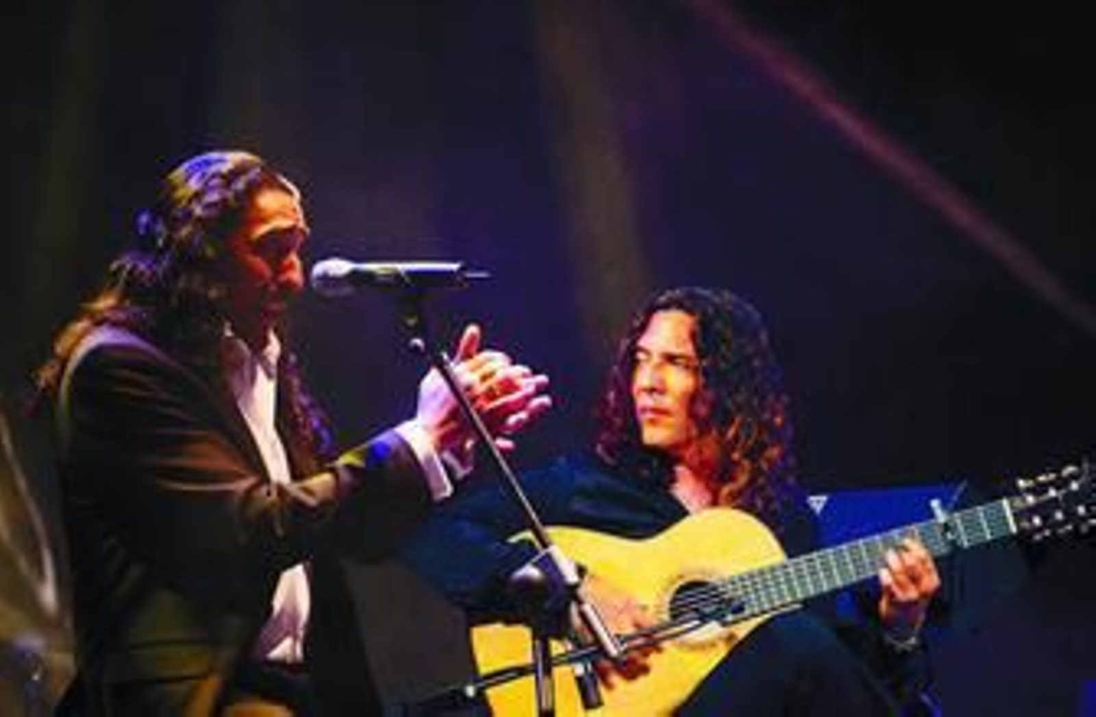 Diego 'El Cigala' y Tomatito, que actúan esta noche en el Teatro de la Axerquía.