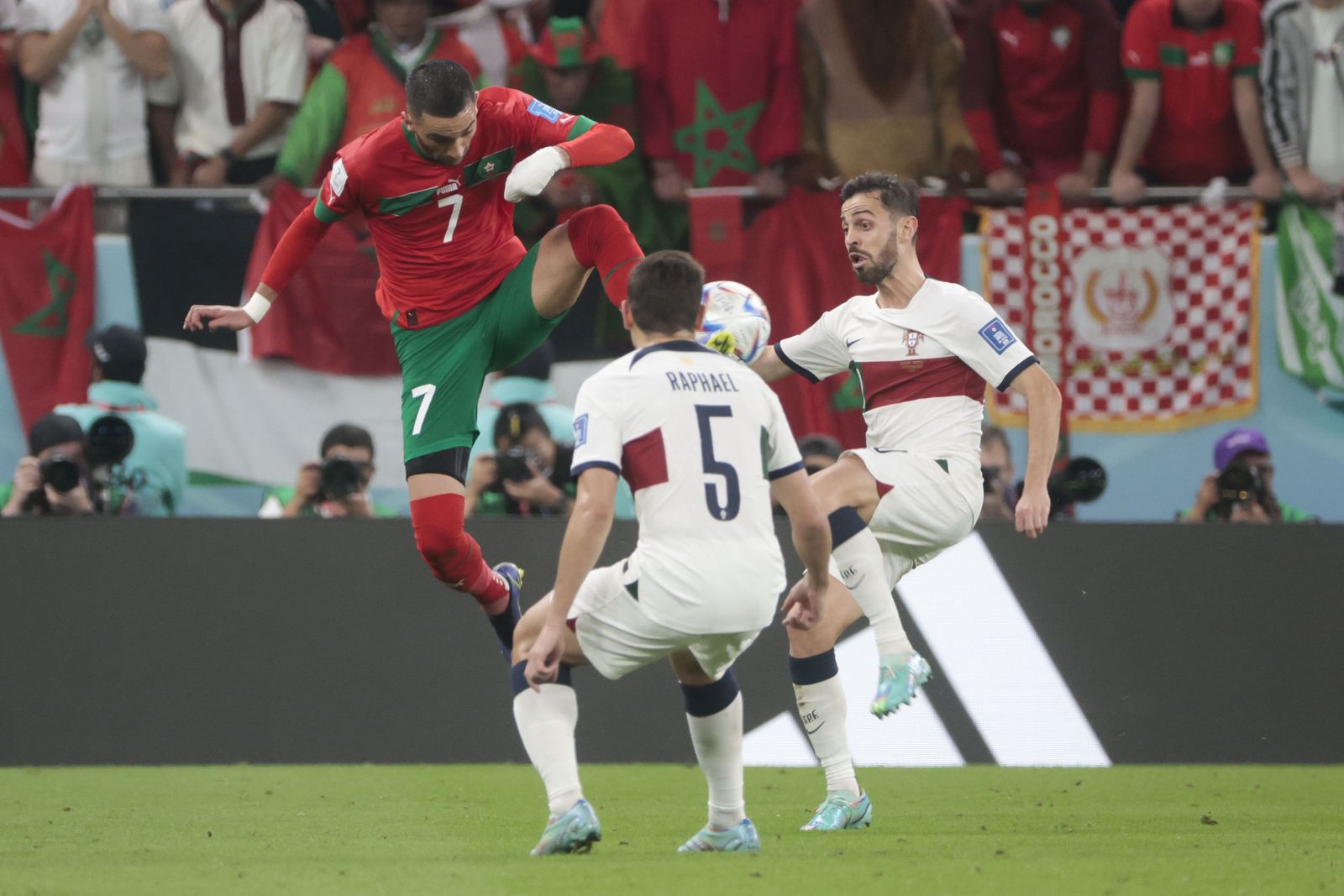 Las imágenes del Marruecos - Portugal de los cuartos de final del Mundial de Qatar