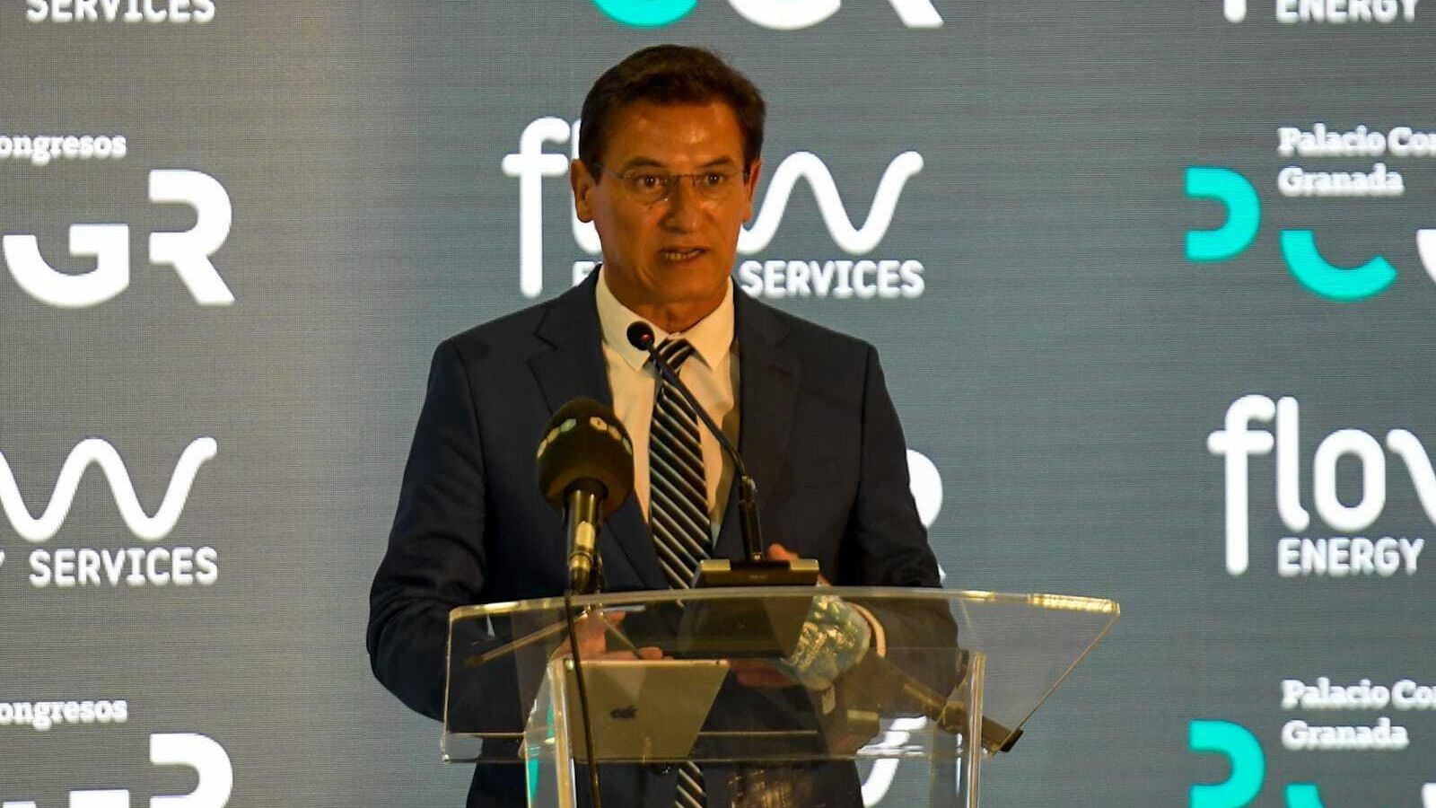 Luis Salvador, durante su discurso