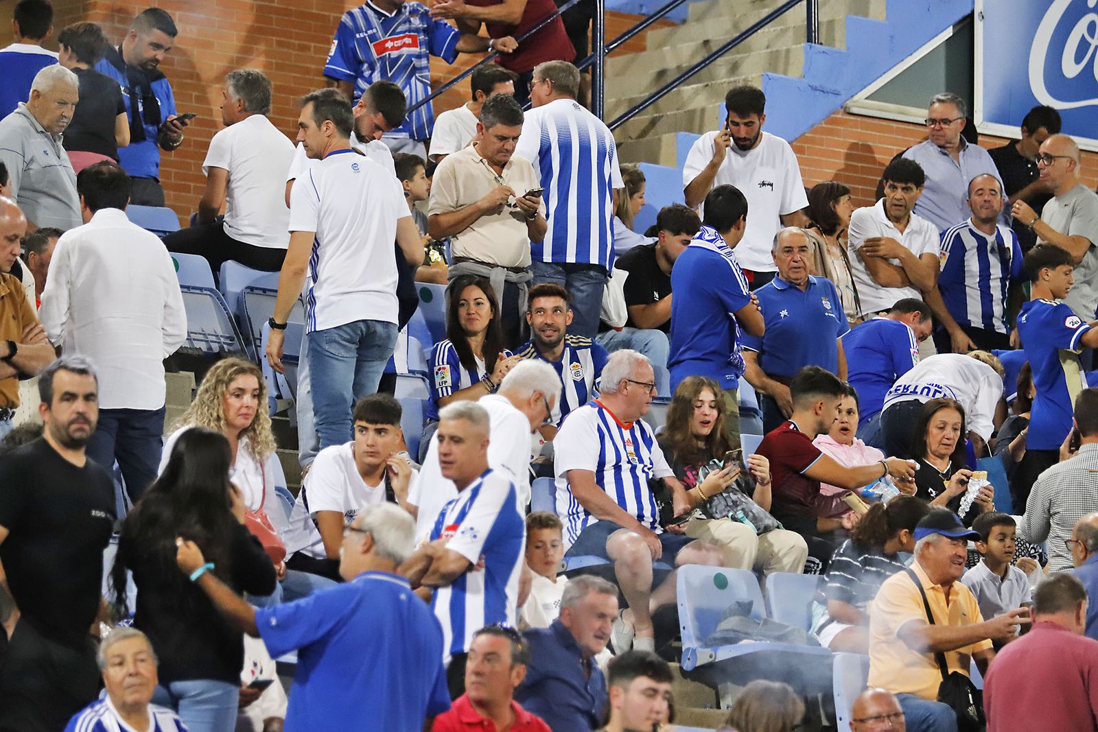 Imágenes del ambiente en el encuentro entre el Recreativo de Huelva y el CD Castellón