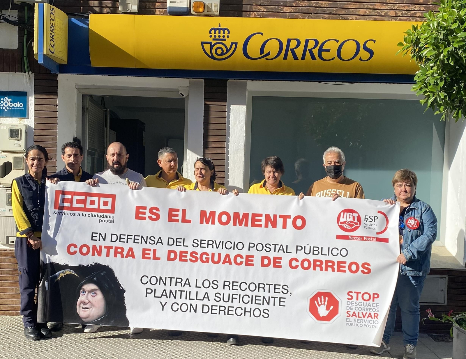 Concentración en Correos Aljaraque.